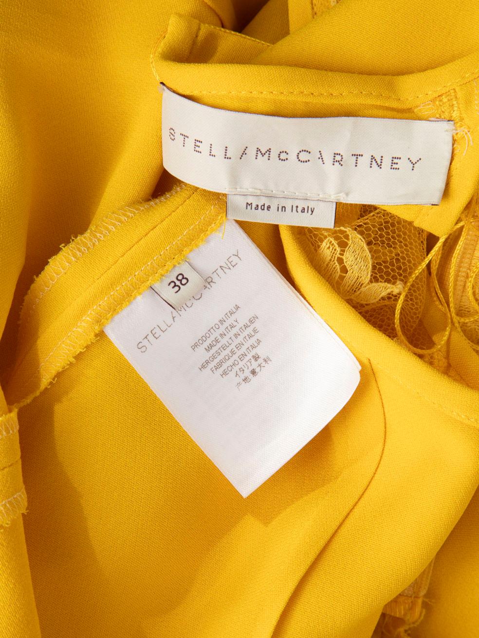 Stella McCartney Yellow Tassel Fringe Dress Size XS 2