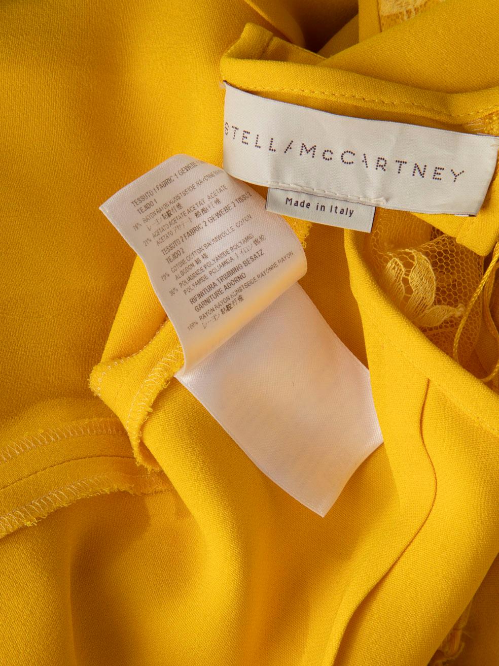 Stella McCartney Yellow Tassel Fringe Dress Size XS 3