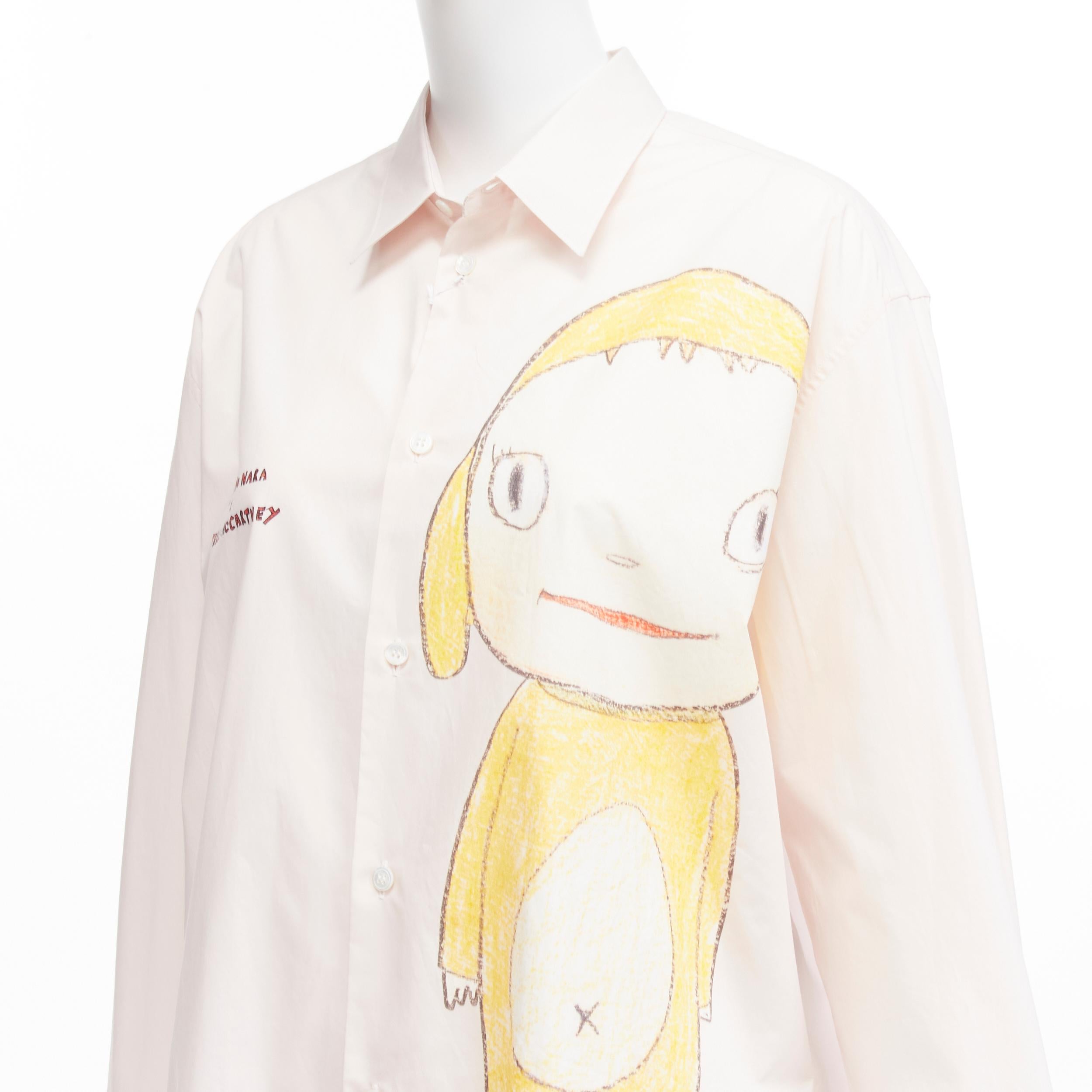 Stella MCCARTNEY I.L.A. 2021 Chemise oversize en coton rose à imprimé graphique L
Référence : TGAS/D00201
Marque : Stella McCartney
Collectional : Yoshitomo Nara 2021
Matériau : Coton
Couleur : rose, jaune
Motif : Impression photographique
Fermeture