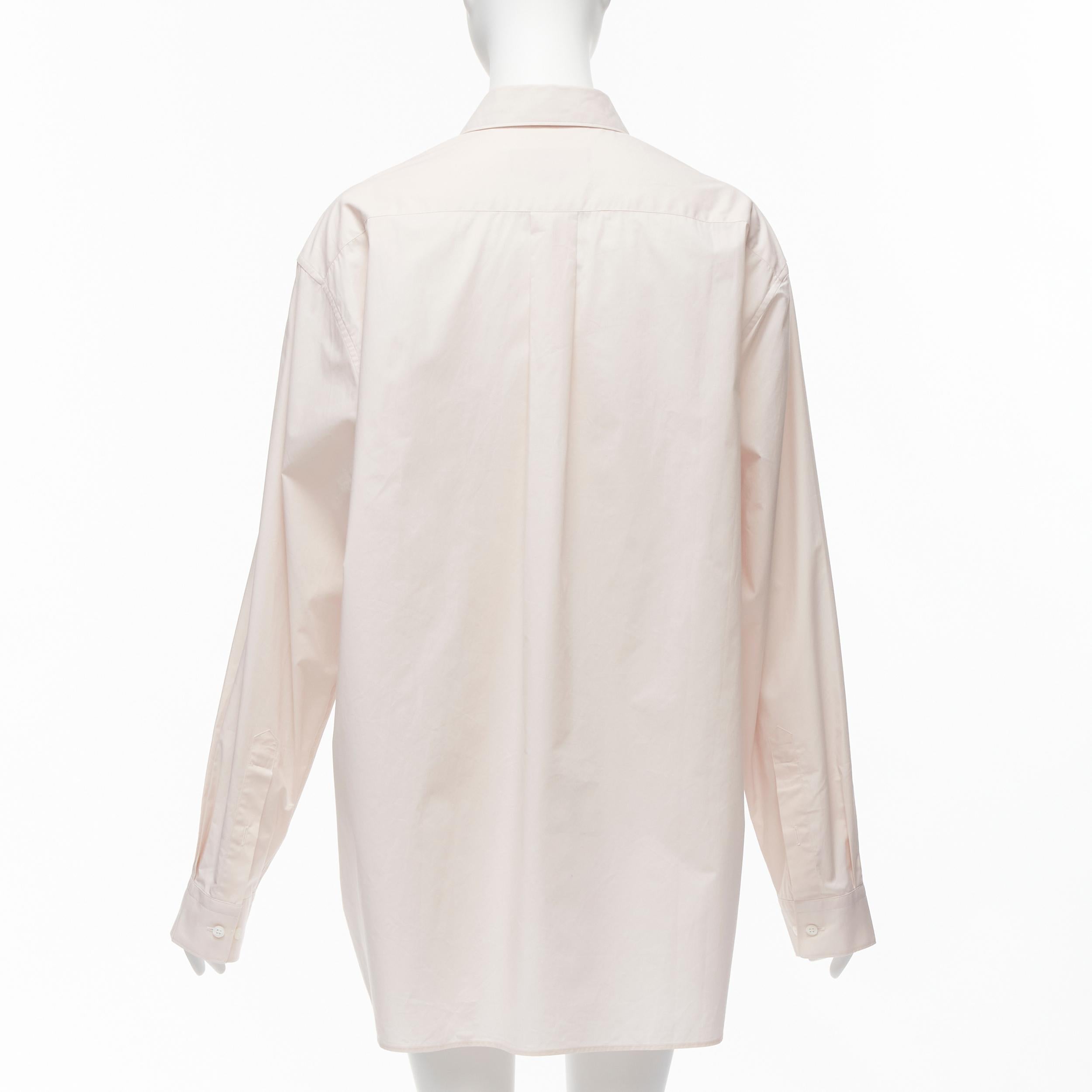 Stella MCCARTNEY I.L.A. 2021 Chemise oversize en coton rose à imprimé graphique L Pour femmes en vente