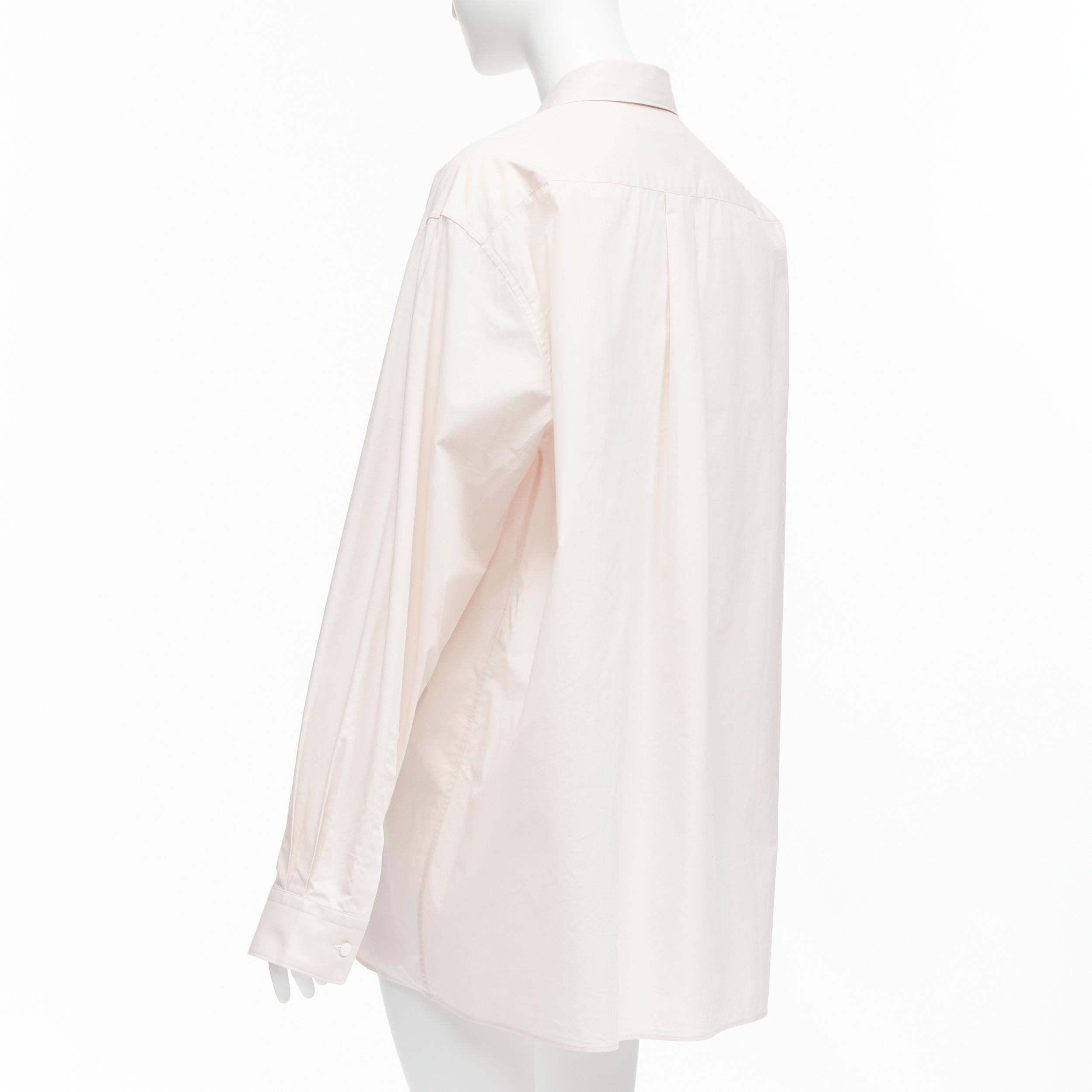 Stella MCCARTNEY I.L.A. 2021 Chemise oversize en coton rose à imprimé graphique L en vente 1