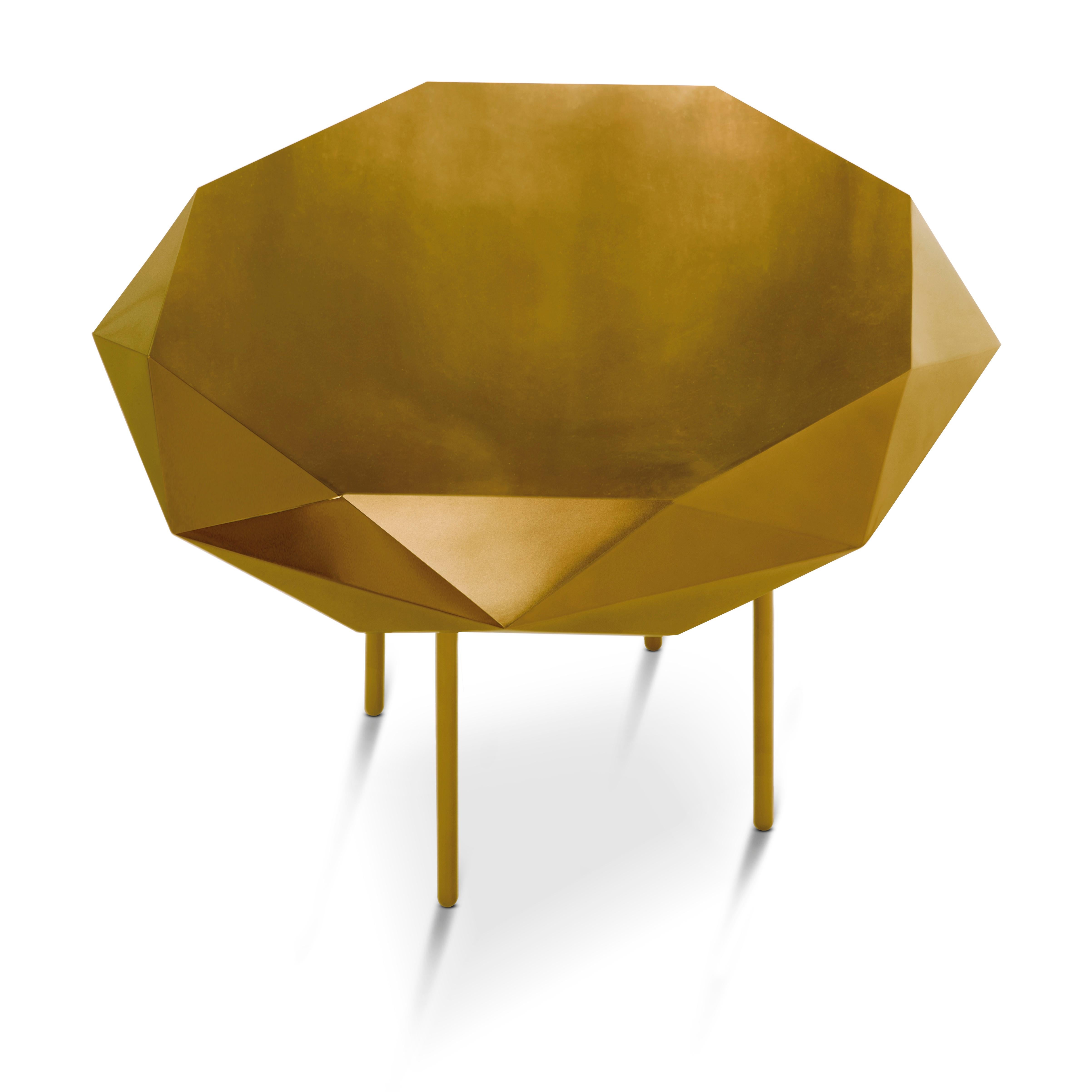 Modern Stella Medium Coffee Table Gold by Nika Zupanc For Sale