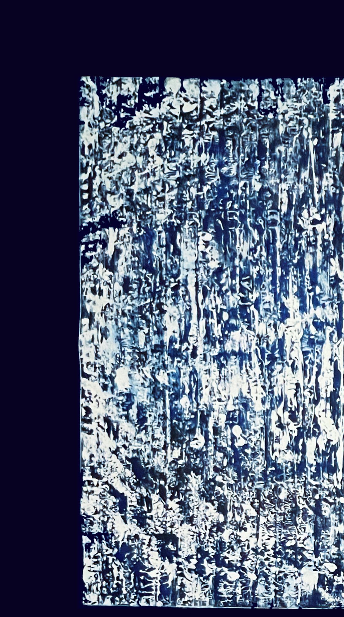 Houses of the Holy XI, Abstract Expressionism, enamel and acrylic on canvas 2017 - Contemporary Painting by Stella Michaels