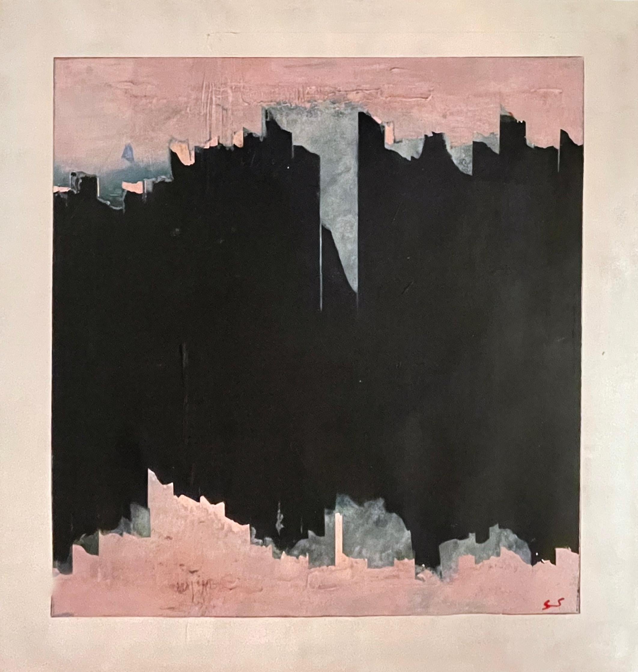 Stella Michaels Icescape, Abstract Pop Geometric, enamel and acrylic