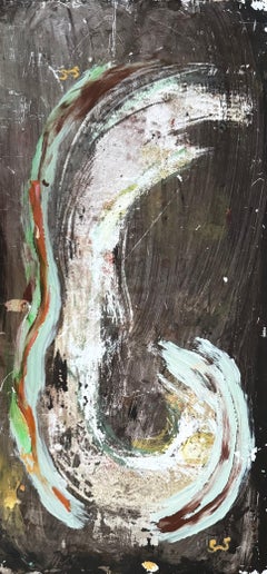 Knocking on Wood No. 9, Contemporary Abstract, acrylic and enamel on Wood 2022