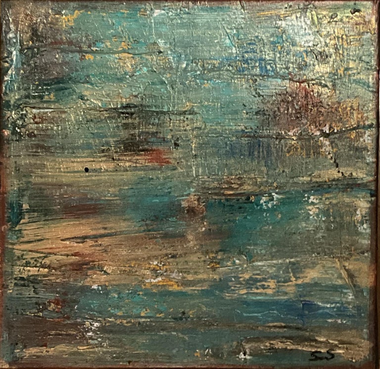 Stella Michaels Original abstract painting titled "Behind the Mask No