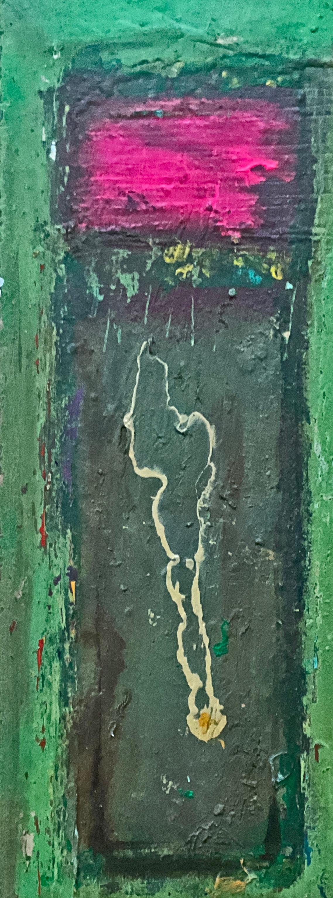 Knocking on Wood No. 10, Abstract, acrylic and enamel on Wood 2022 For Sale 2
