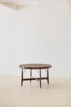Stella Round Expandable Table by Sergio Rodrigues, Brazilian Midcentury, 1960