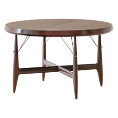 Stella Round Expandable Table by Sergio Rodrigues, Brazilian Midcentury Design