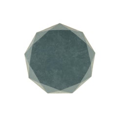 Stella Small Diamond Mint Green and Gray Rug by Nika Zupanc