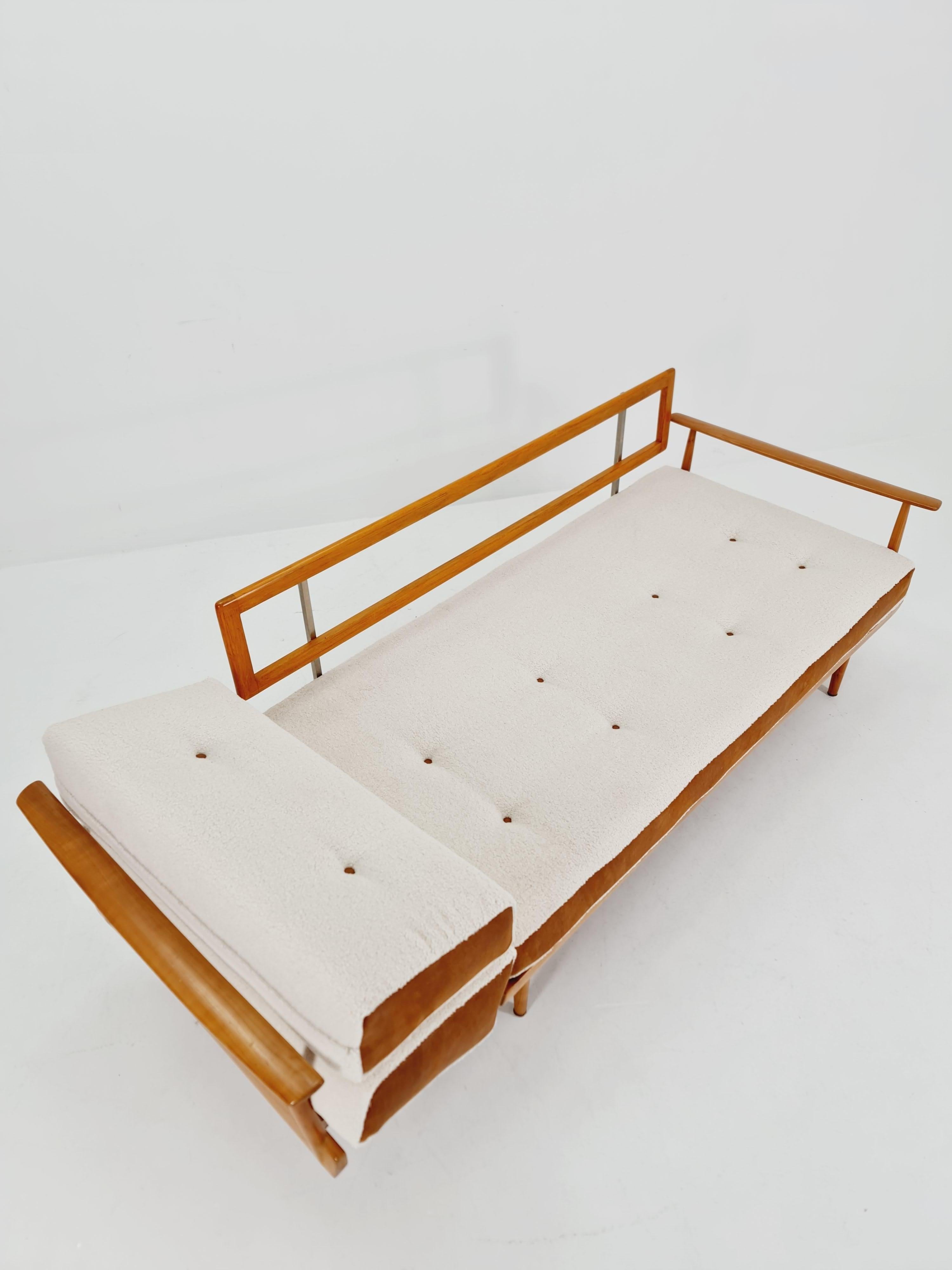 Stella Sofa-Tagesbett aus Eschenholz von Walter Knoll & Wilhelm Knoll, Deutschland, 1950 6