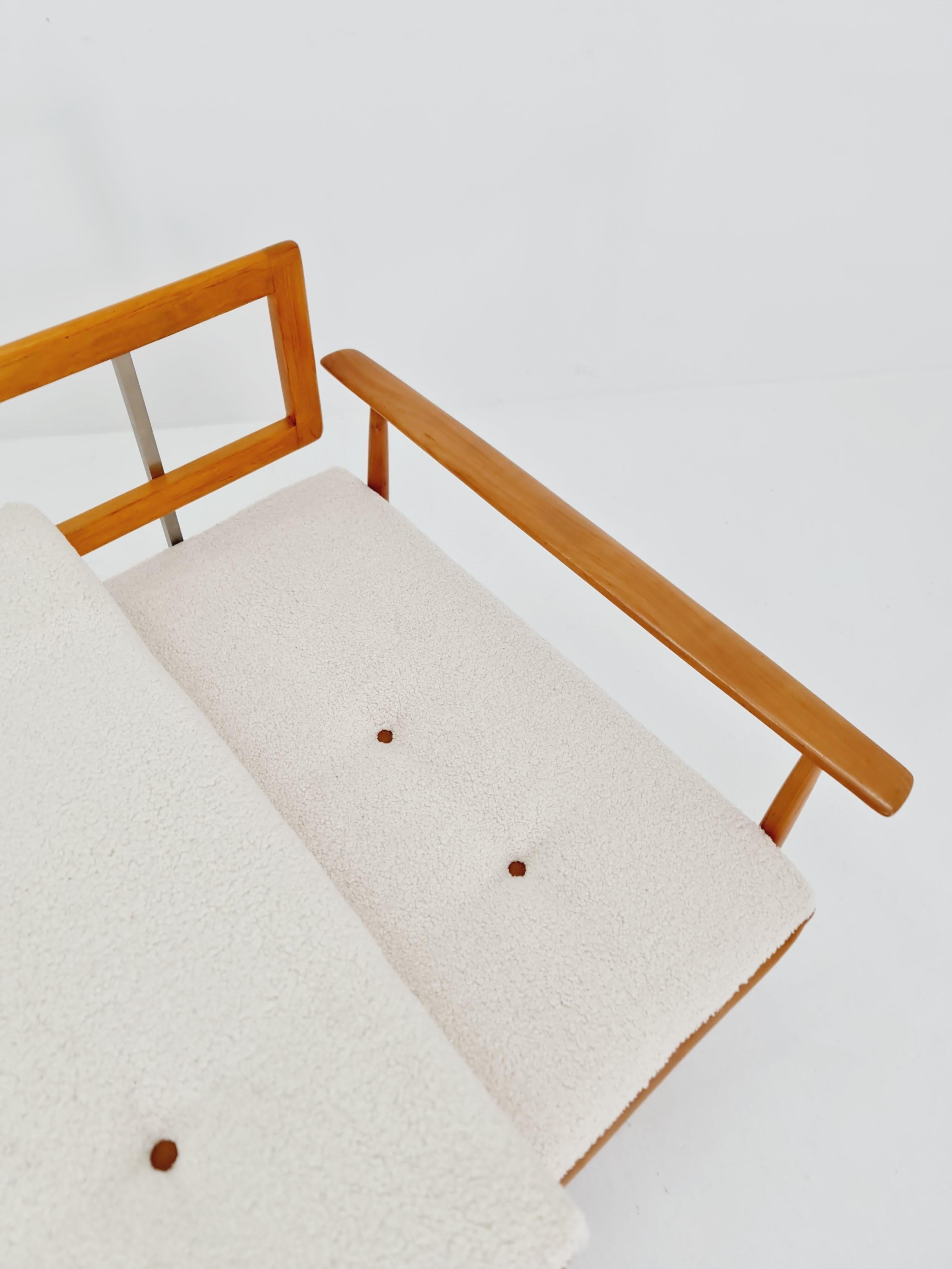 Stella Sofa-Tagesbett aus Eschenholz von Walter Knoll & Wilhelm Knoll, Deutschland, 1950 10