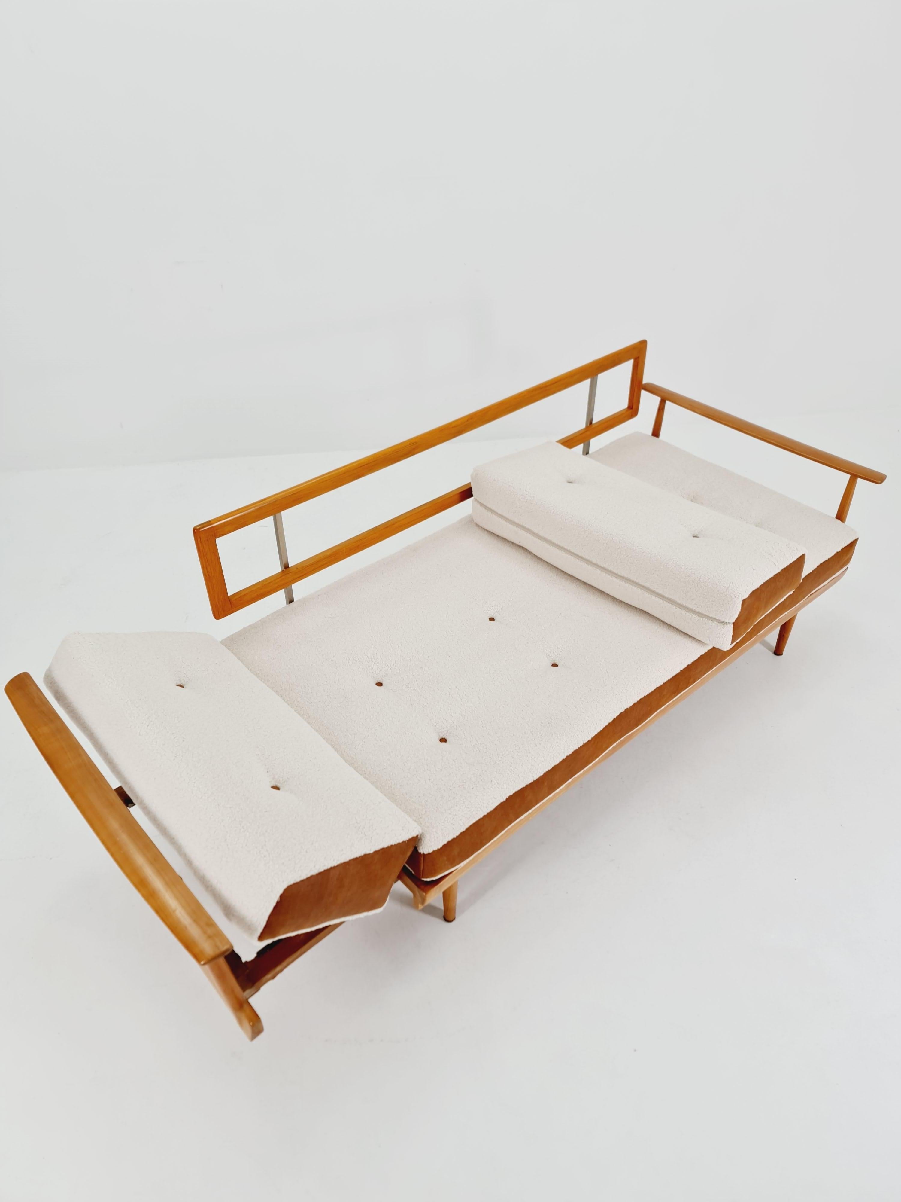 Stella Sofa-Tagesbett aus Eschenholz von Walter Knoll & Wilhelm Knoll, Deutschland, 1950 1