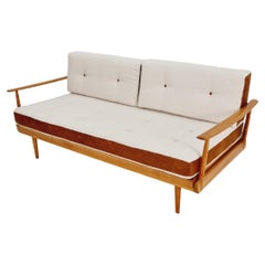 Stella Sofa Ash wood Daybed by Walter Knoll & Wilhelm Knoll, Germany, 1950