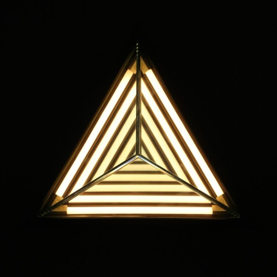 American Stella Triangle Sconce in Black by Rosie Li for Roll & Hill