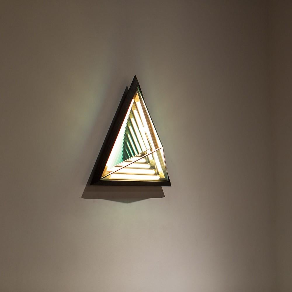 Stella Triangle Sconce in Black by Rosie Li for Roll & Hill In New Condition In Los Angeles, CA