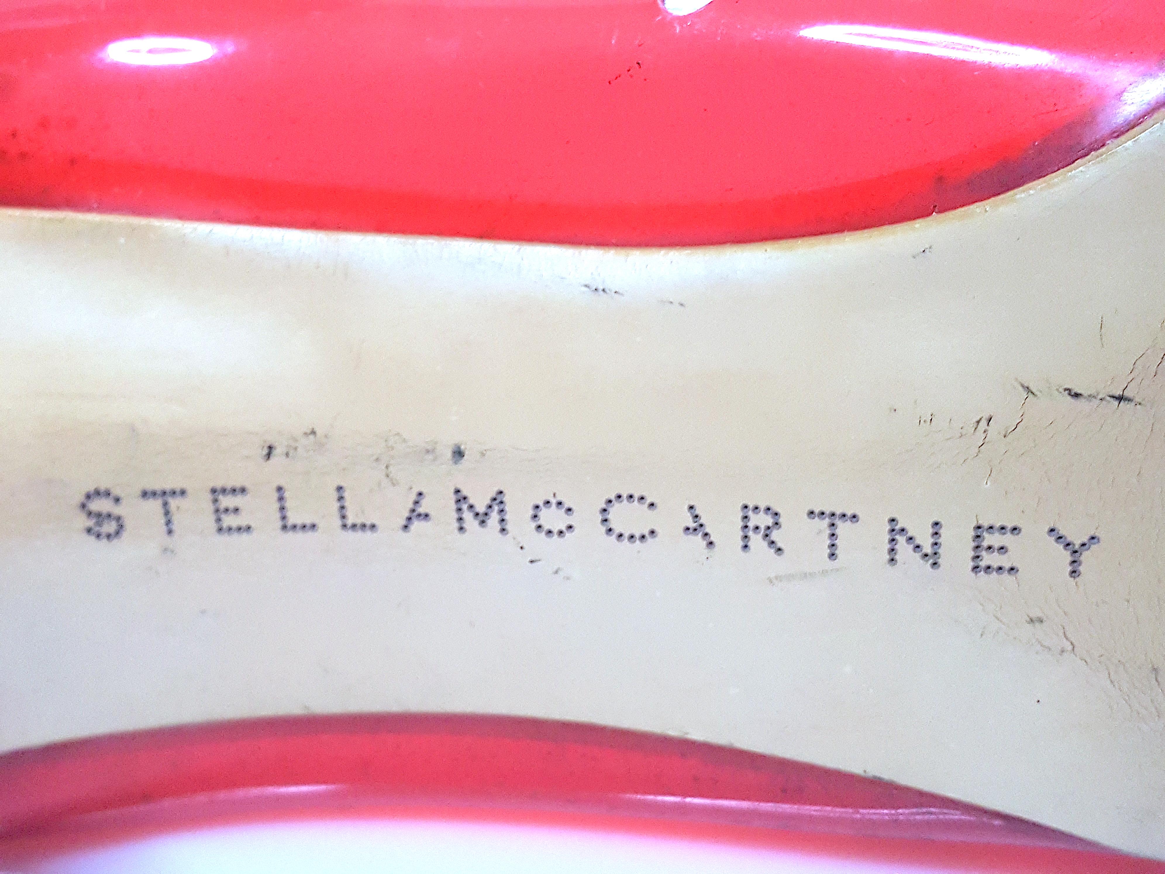 StellaMcCartney Runway 2003 Runway RedPatent&Translucent 4 pouces talonstiletto OmbreResin en vente 7