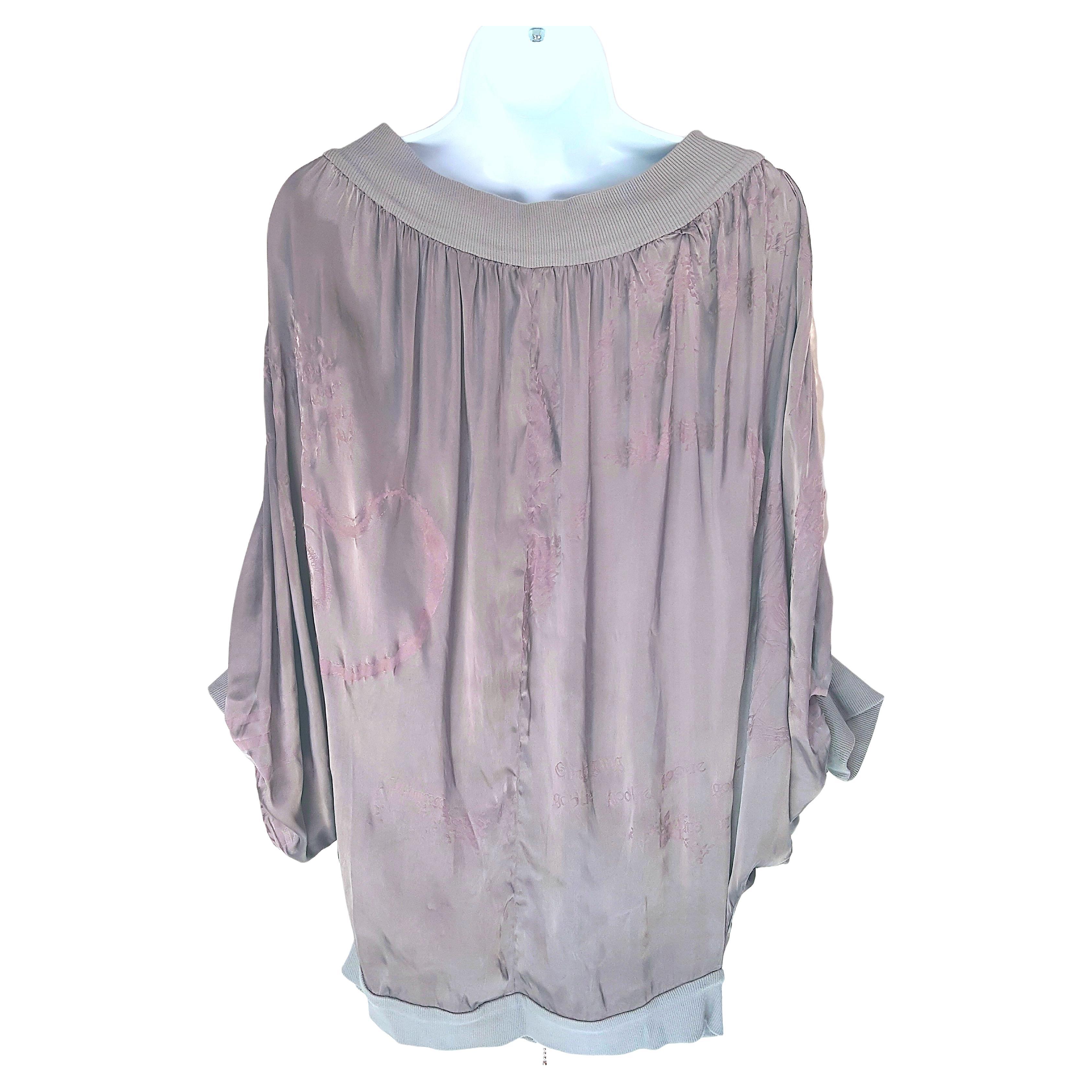 StellaMcCartney - Mini-robe disco ou bomber à épaules dénudées, imprimé satin de soie, 2003 en vente 3