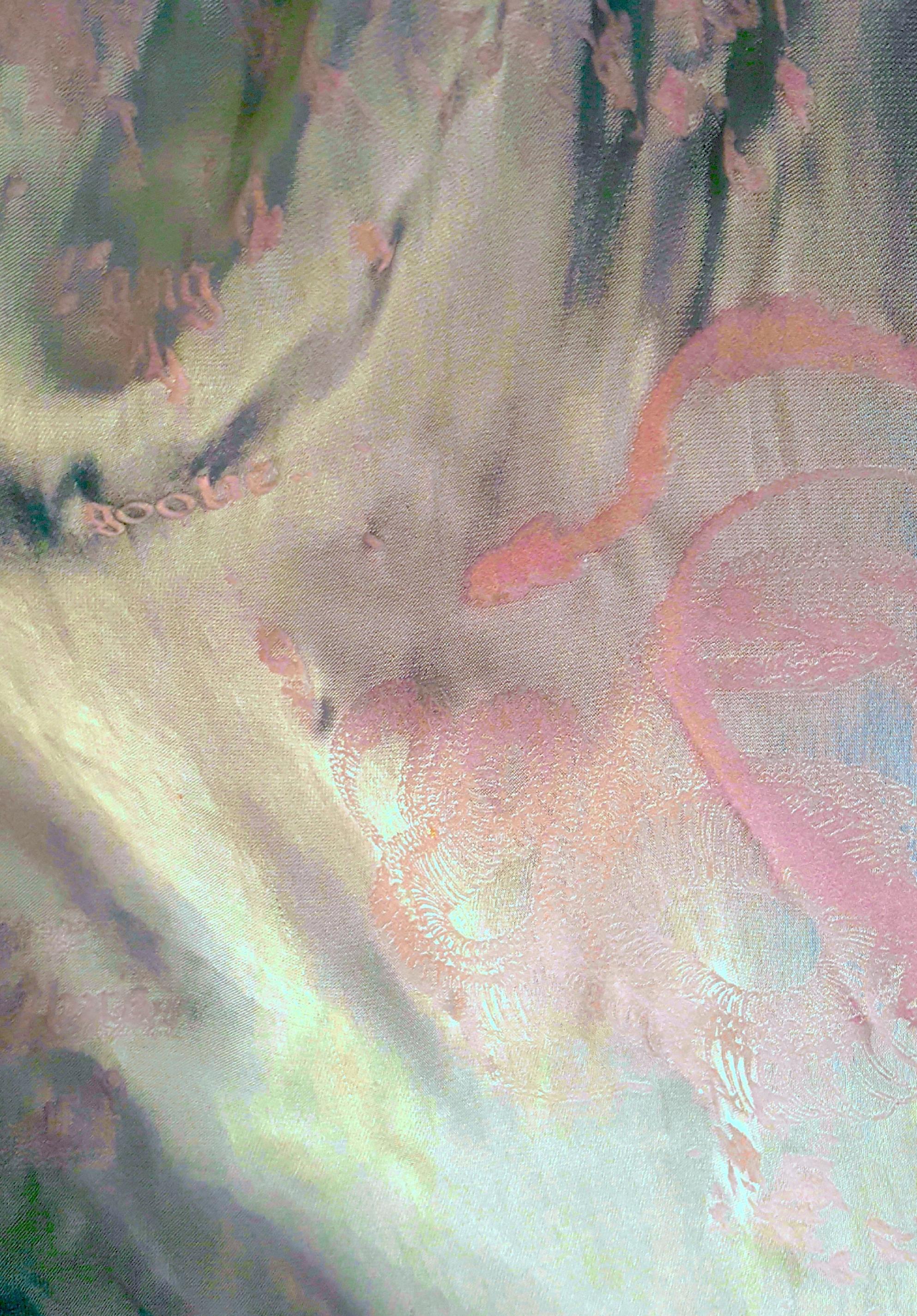 StellaMcCartney - Mini-robe disco ou bomber à épaules dénudées, imprimé satin de soie, 2003 en vente 5