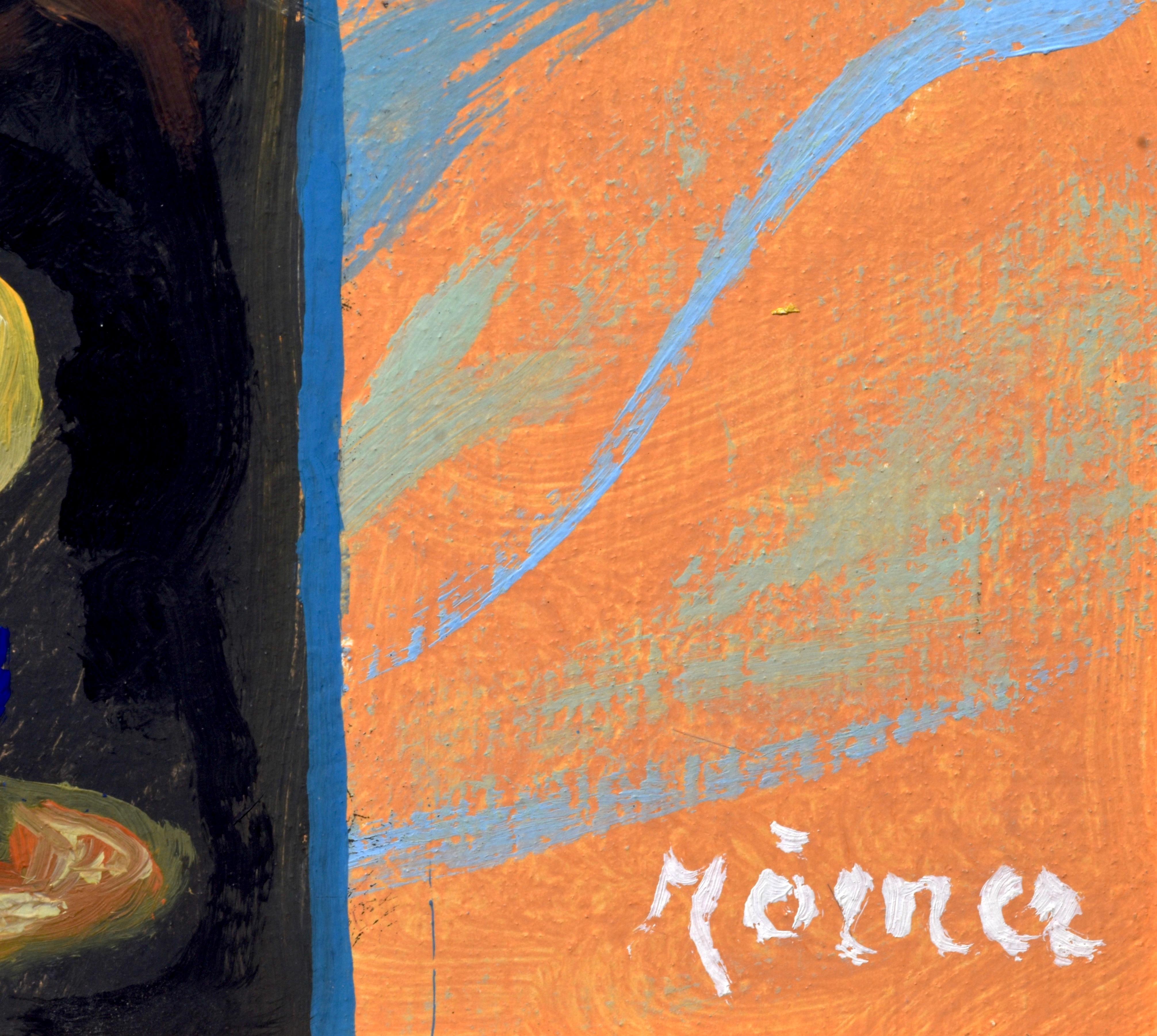The Lamp, Stellan Morner (1896-1979), Surrealist original Oil on Panel, c. 1935 For Sale 4