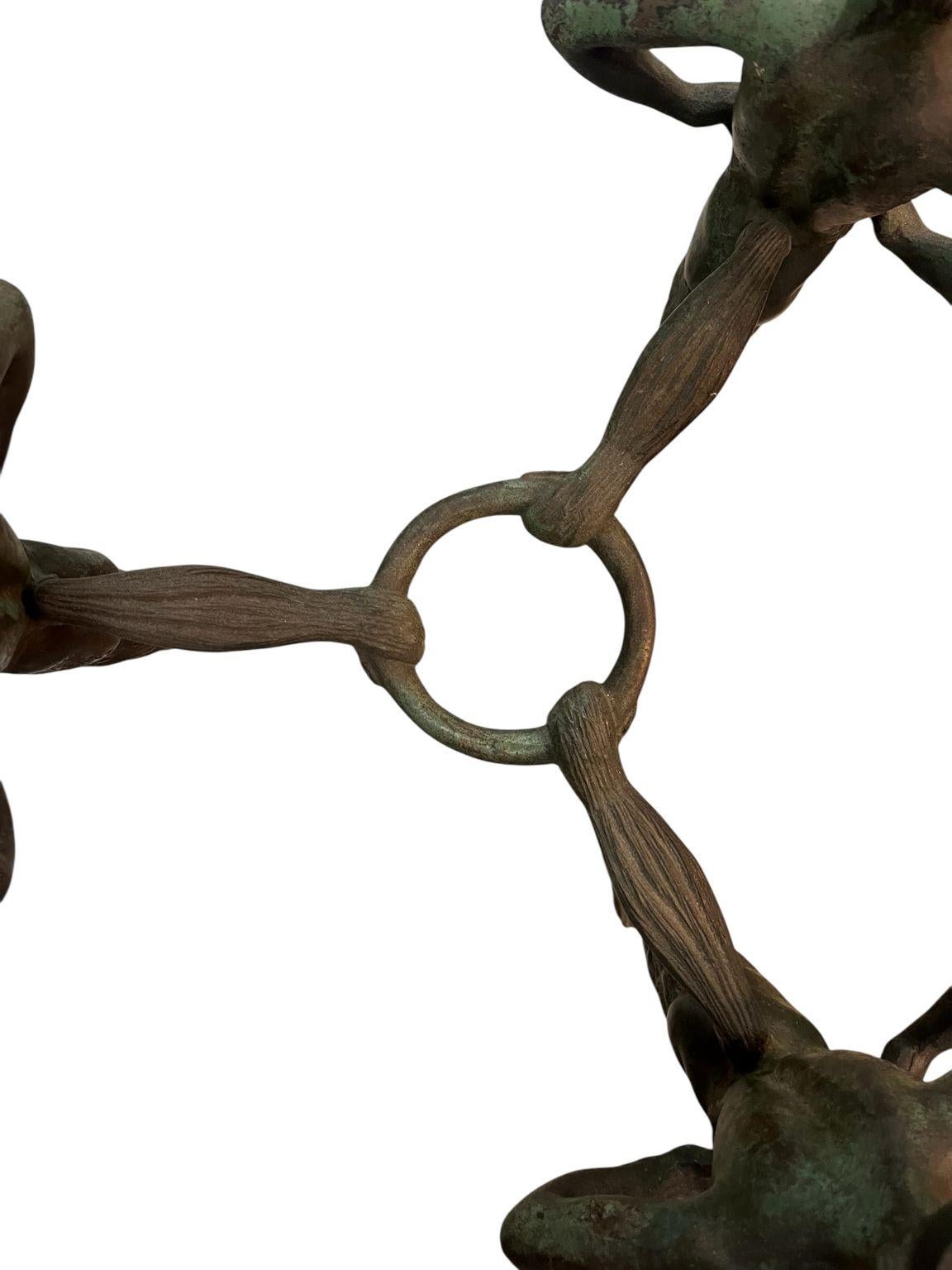 Stellar Grand Tour Bronze And Marble Table Circa 1910-1920 For Sale 13