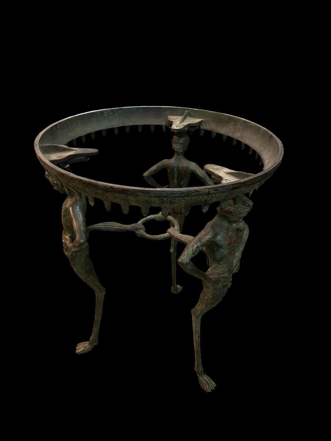 Stellar Grand Tour Bronze And Marble Table Circa 1910-1920 In Good Condition For Sale In Bernville, PA