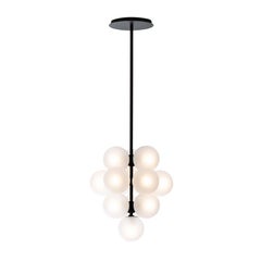 Stellar Grape Pendant Big Transparent Acetato Black by Pulpo