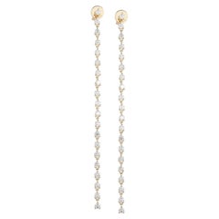 1.90ct Diamond 14K Yellow Gold Drop Earrings