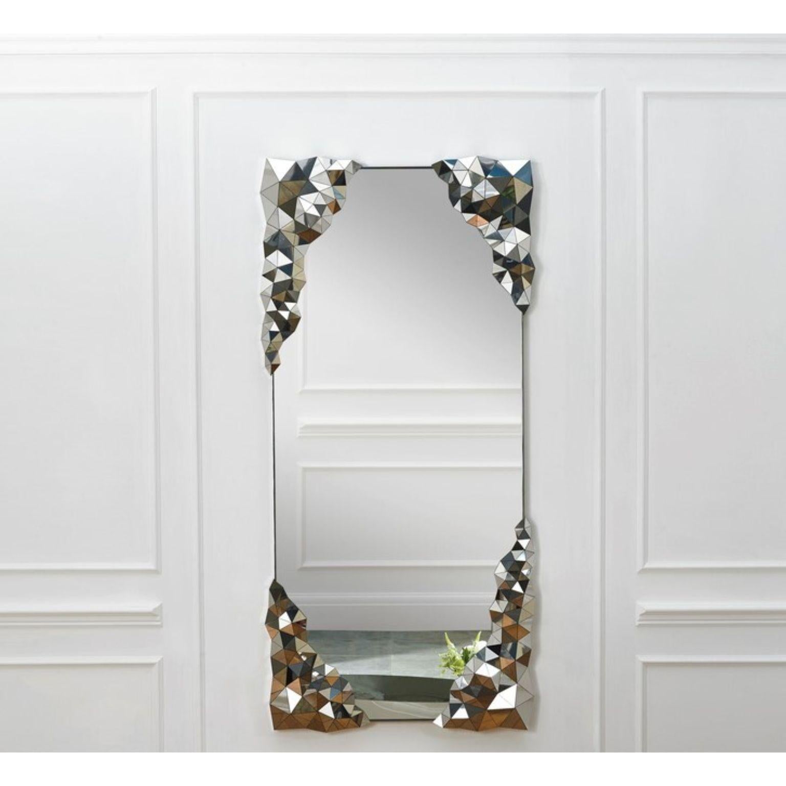 Stellar rectangular mirror by Jake Phipps
Dimensions: 207 x 98 x 10 cm
Materials: Polished stainless steel

Bespoke sizes available

Part of the award winning Stellar collection, the stellar rectangular mirror is inspired
by the precious