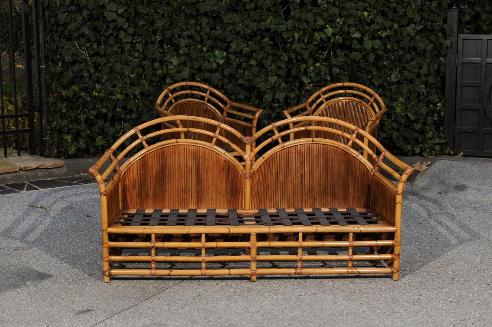 Stellar Restored 4 Piece Manau Seating Set by Henry Olko, circa 1980 For Sale 4