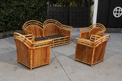 Stellar Restored 4 Piece Manau Seating Set by Henry Olko, circa 1980