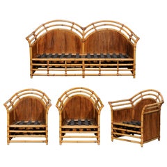 Stellar Restored 4 Piece Manau Seating Set by Henry Olko, circa 1980