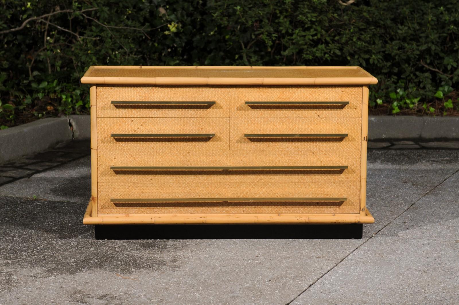 This magnificent chest is shipped as professionally photographed and described in the listing narrative: Meticulously professionally restored and completely installation ready.

A fabulous organic chest from a coveted low production series by