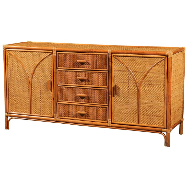 Stellar Restored Rattan and Cane circa 1970 at 1stDibs vintage rattan