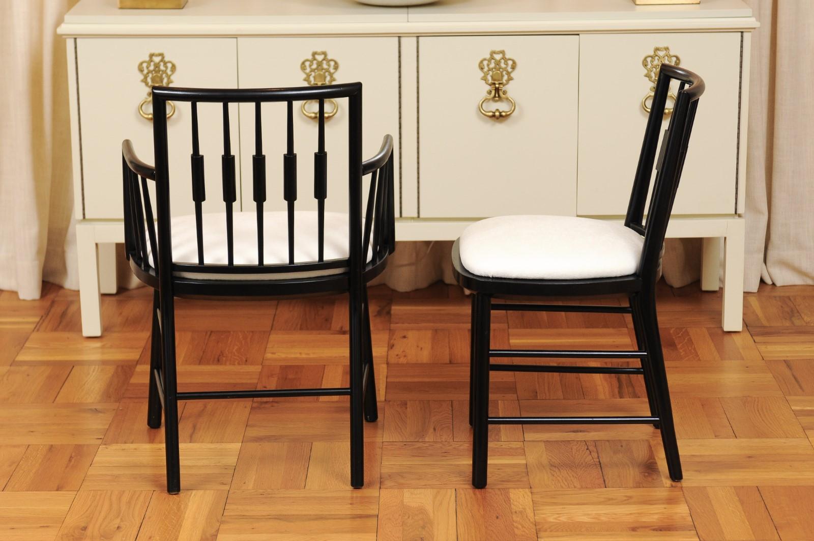  Stellar Set of 12 Modern Windsor Chairs by Michael Taylor, circa 1960 For Sale 3