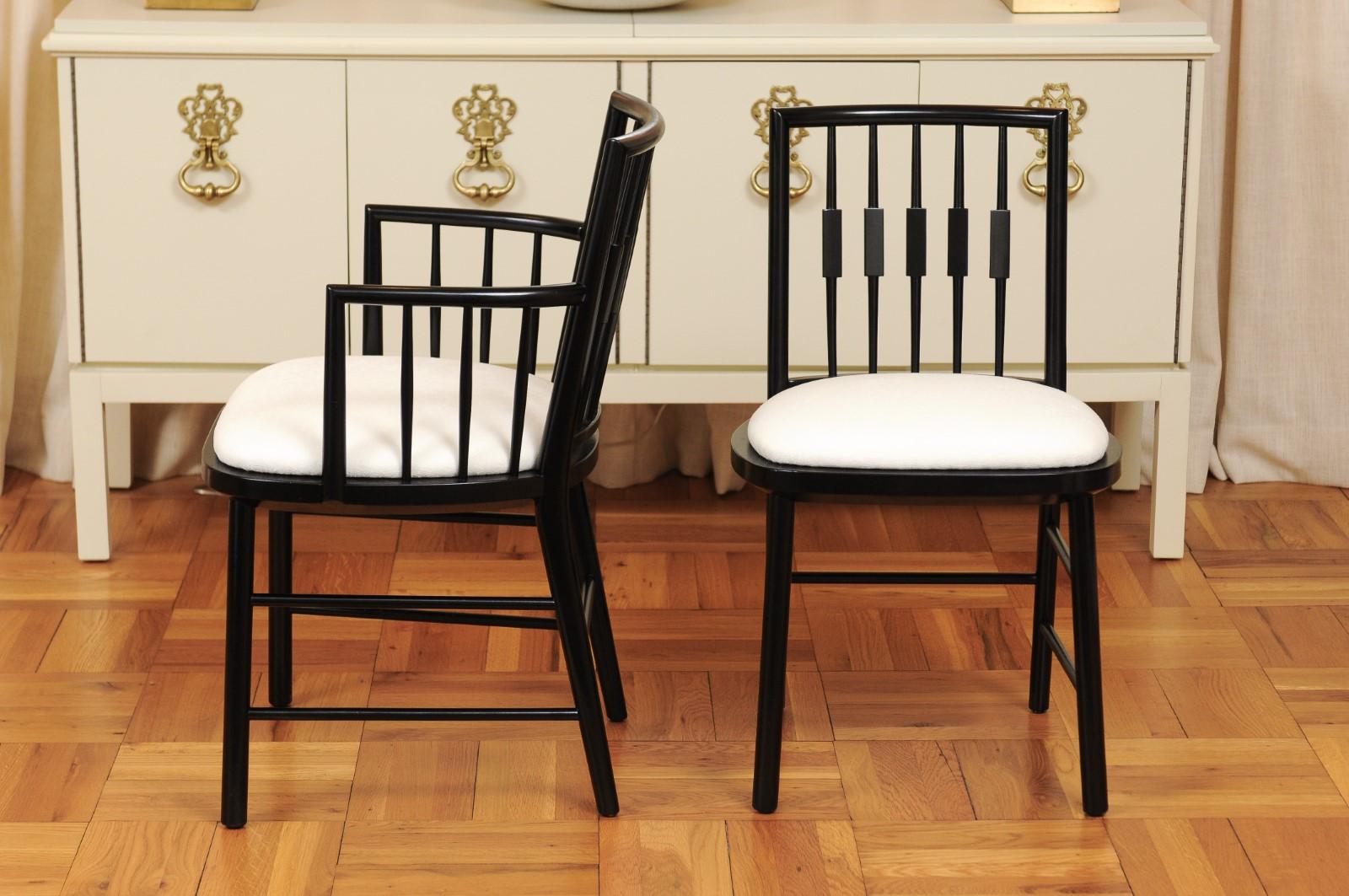 Tolles Set aus 12 modernen Windsor-Stühlen von Michael Taylor, um 1960 im Angebot 6