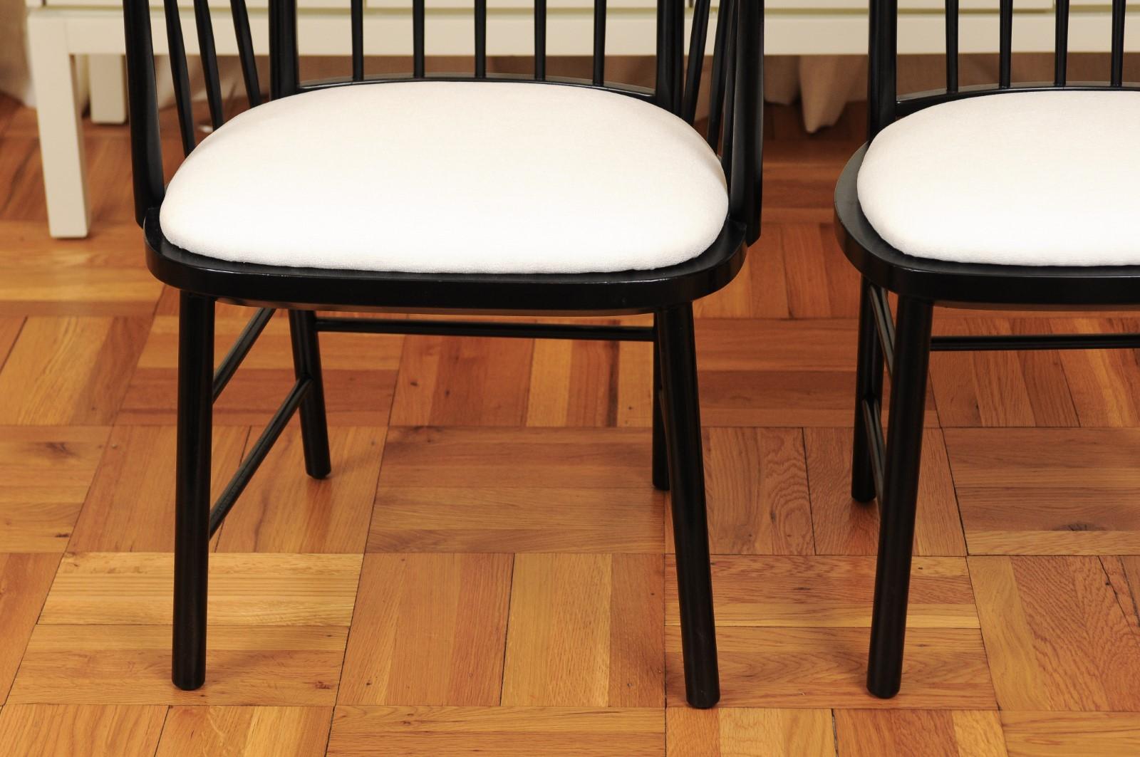  Stellar Set of 12 Modern Windsor Chairs by Michael Taylor, circa 1960 For Sale 8