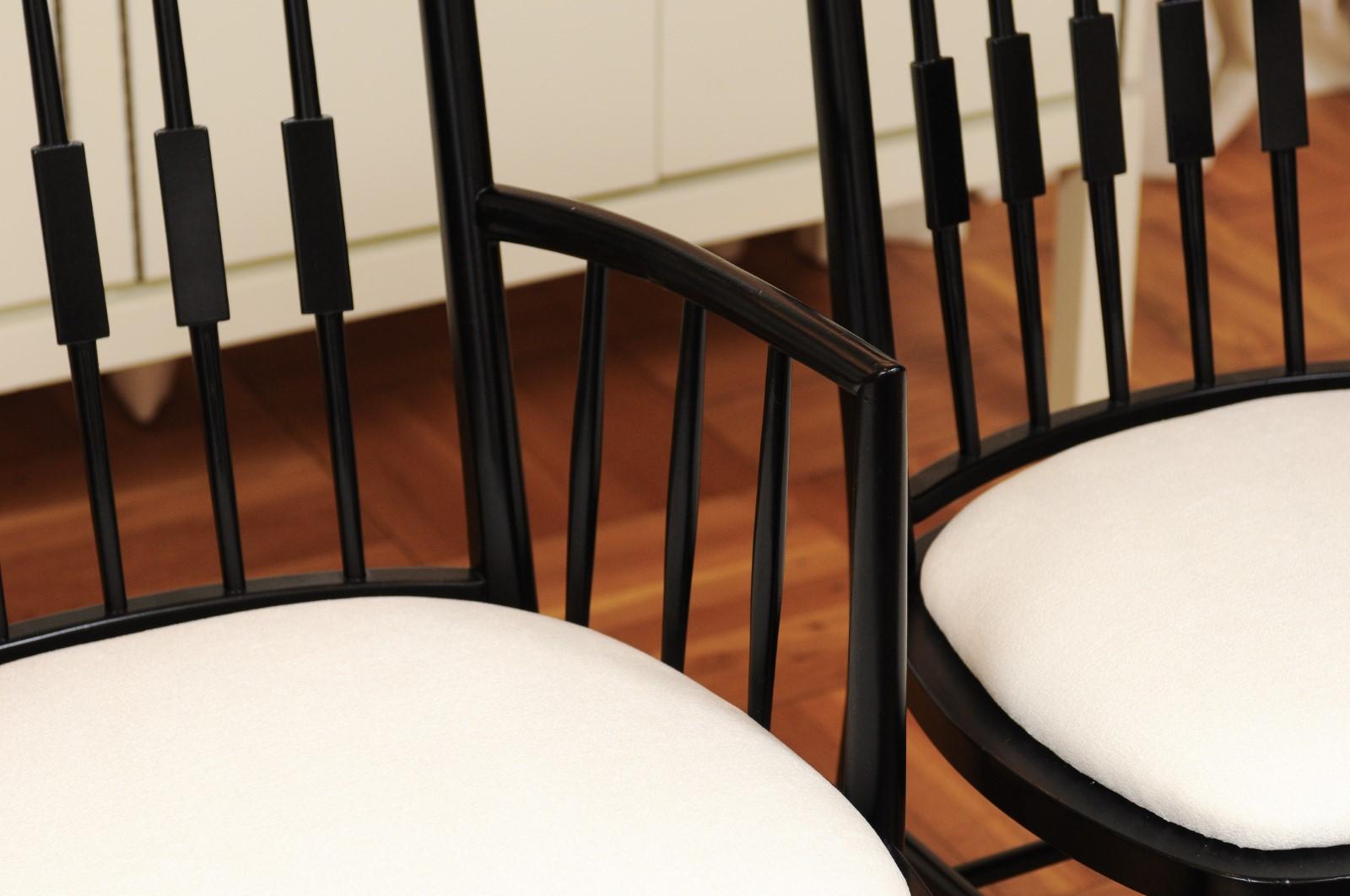  Stellar Set of 12 Modern Windsor Chairs by Michael Taylor, circa 1960 For Sale 9