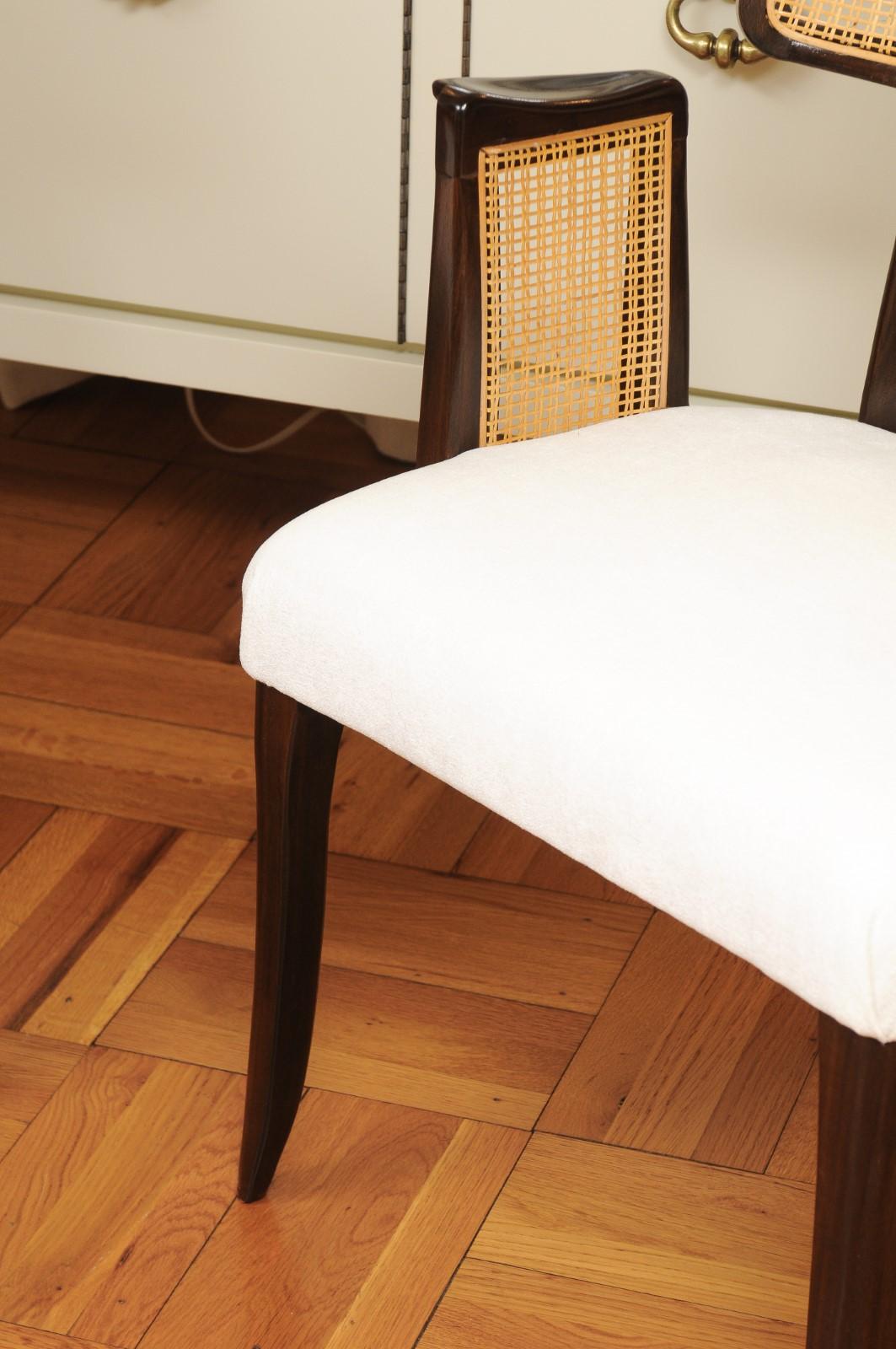 Stellar-Set aus 8 modernen Esszimmerstühlen mit Rohrarm von Wormley für Dunbar im Angebot 6