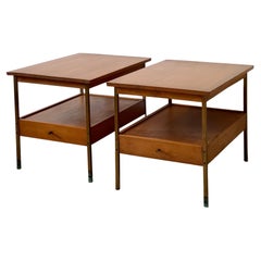 Retro Stellar Set of Maple Nighstands by Milo Baughman for Murray