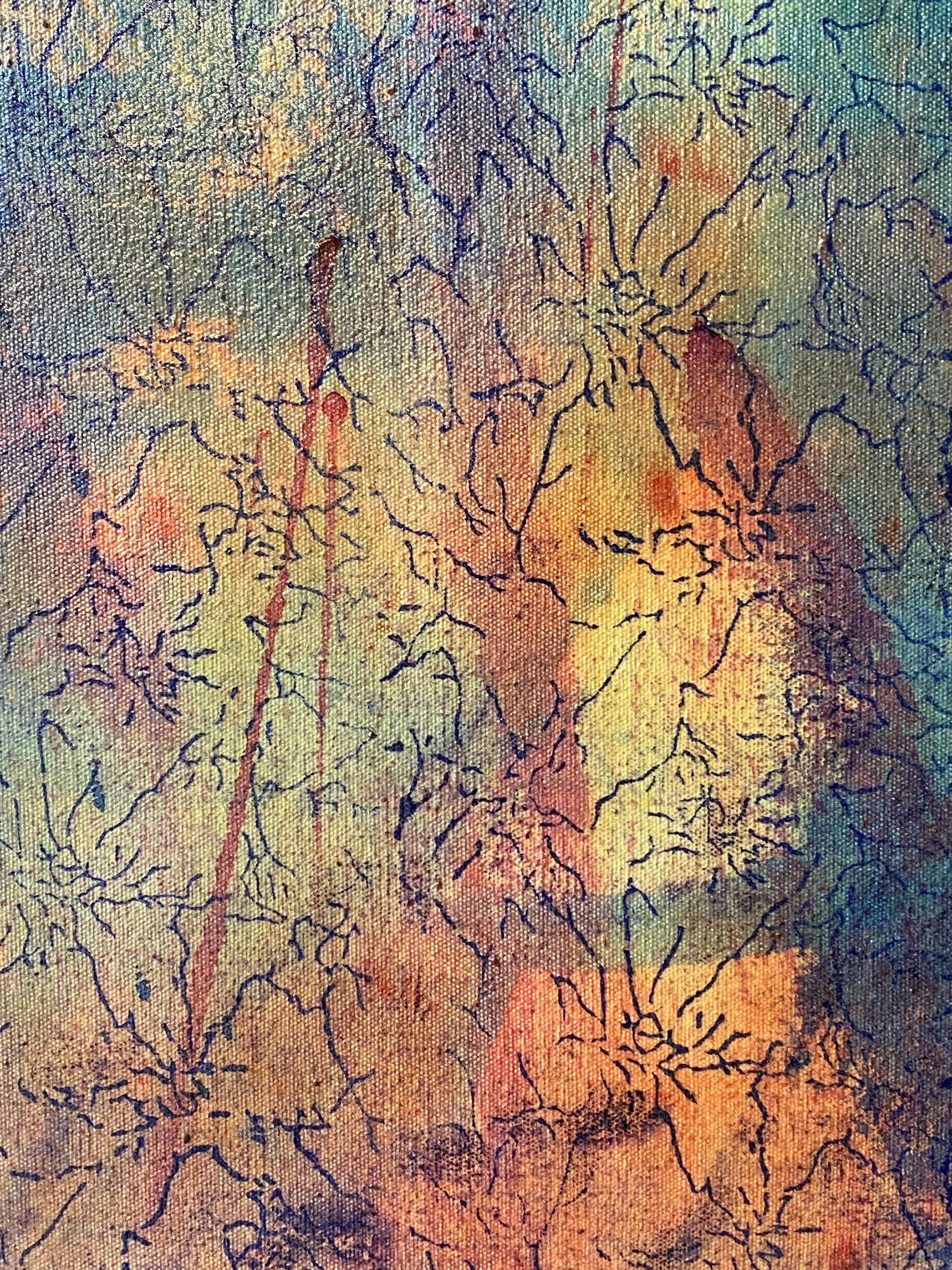 Web estelar Pintura abstracta postmoderna en venta 3