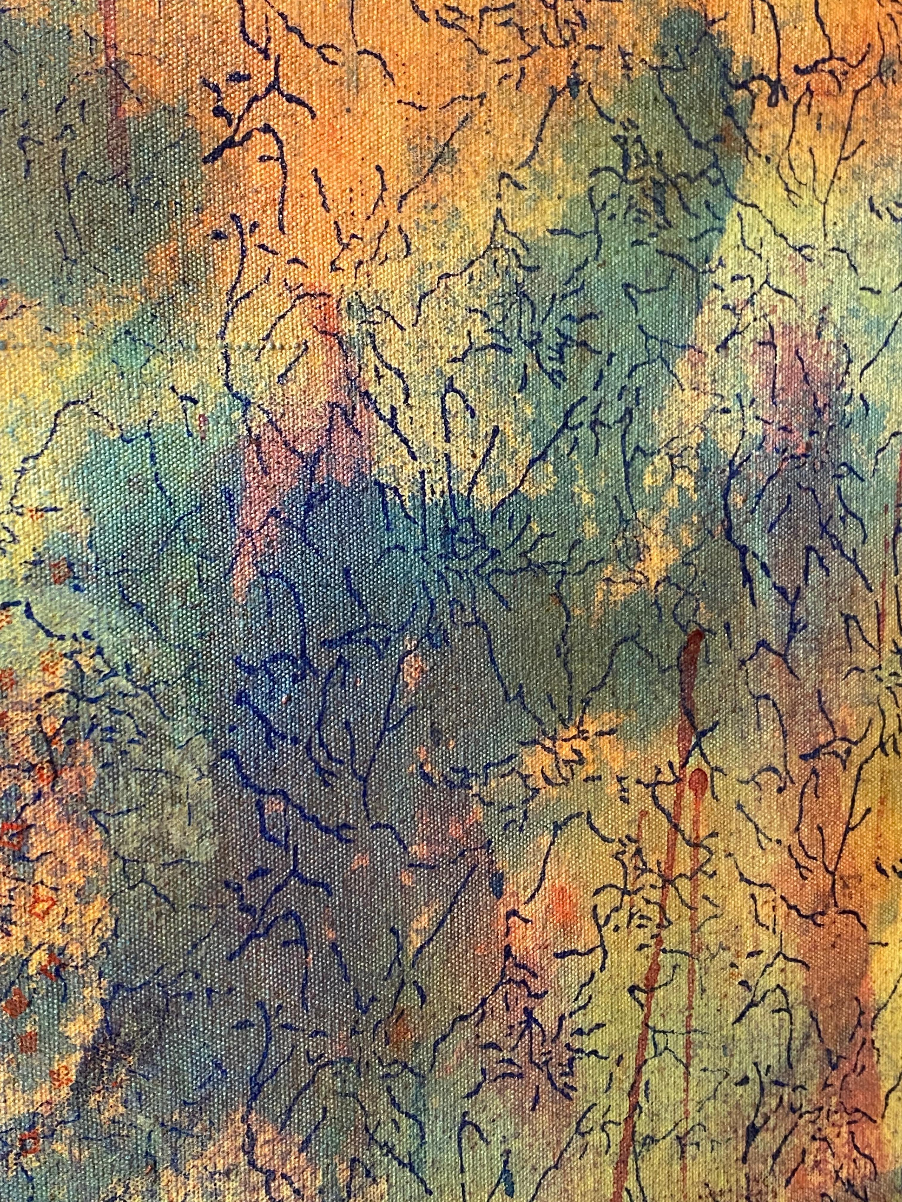 Web estelar Pintura abstracta postmoderna en venta 4