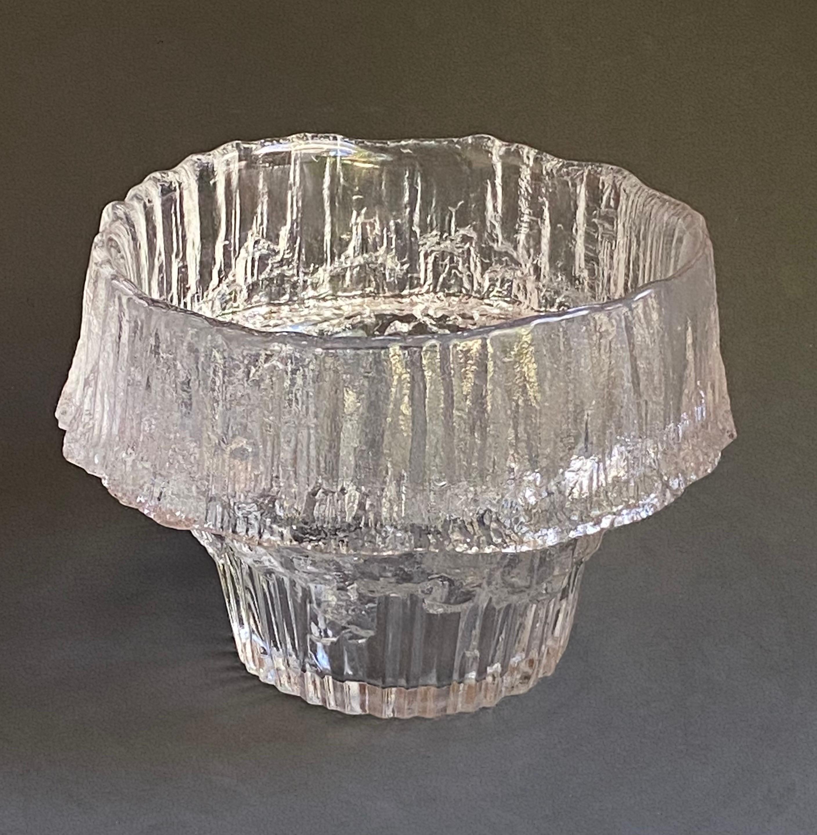 Scandinavian Modern Stellaria Ice Bowl by Tapio Wirkkala 1960s Littala Finland #3450 For Sale