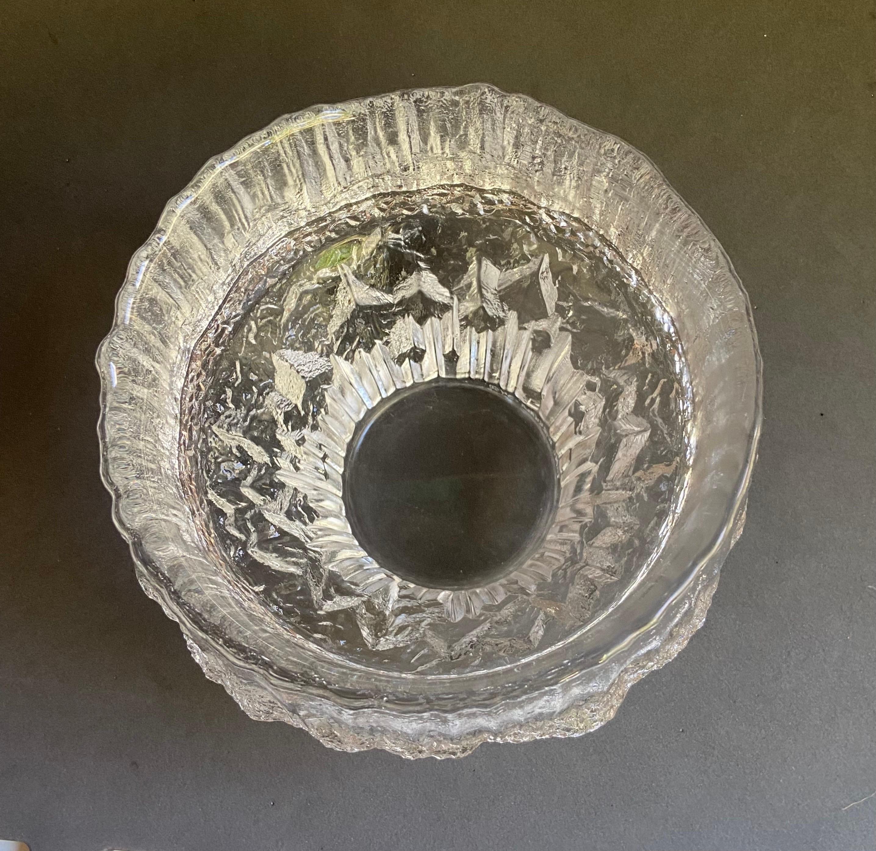 Finnish Stellaria Ice Bowl by Tapio Wirkkala 1960s Littala Finland #3450 For Sale