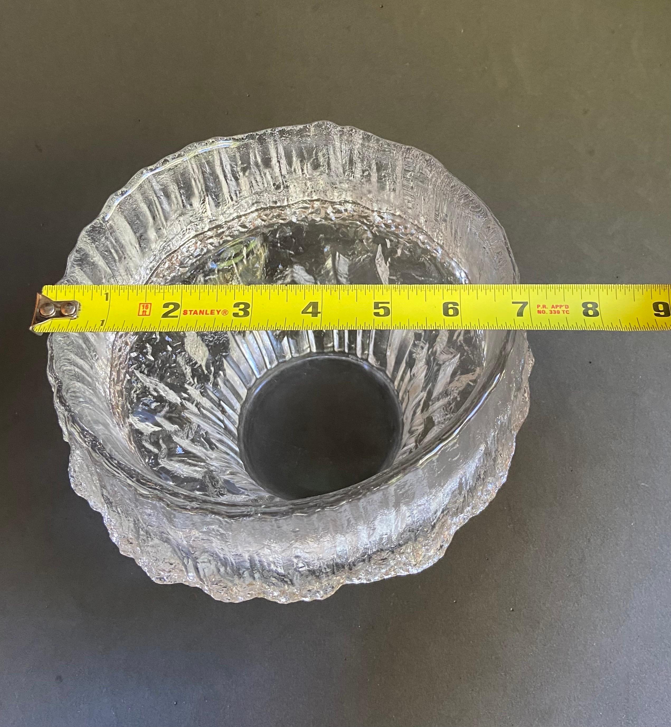 Stellaria Ice Bowl by Tapio Wirkkala 1960s Littala Finland #3450 In Good Condition For Sale In West Palm Beach, FL