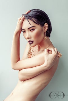 Pendentif unique en or 18K avec grand diamant stellaire