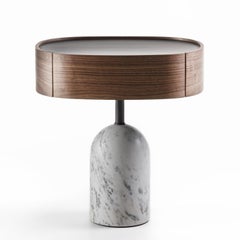 Stelle Night White Bedside Table