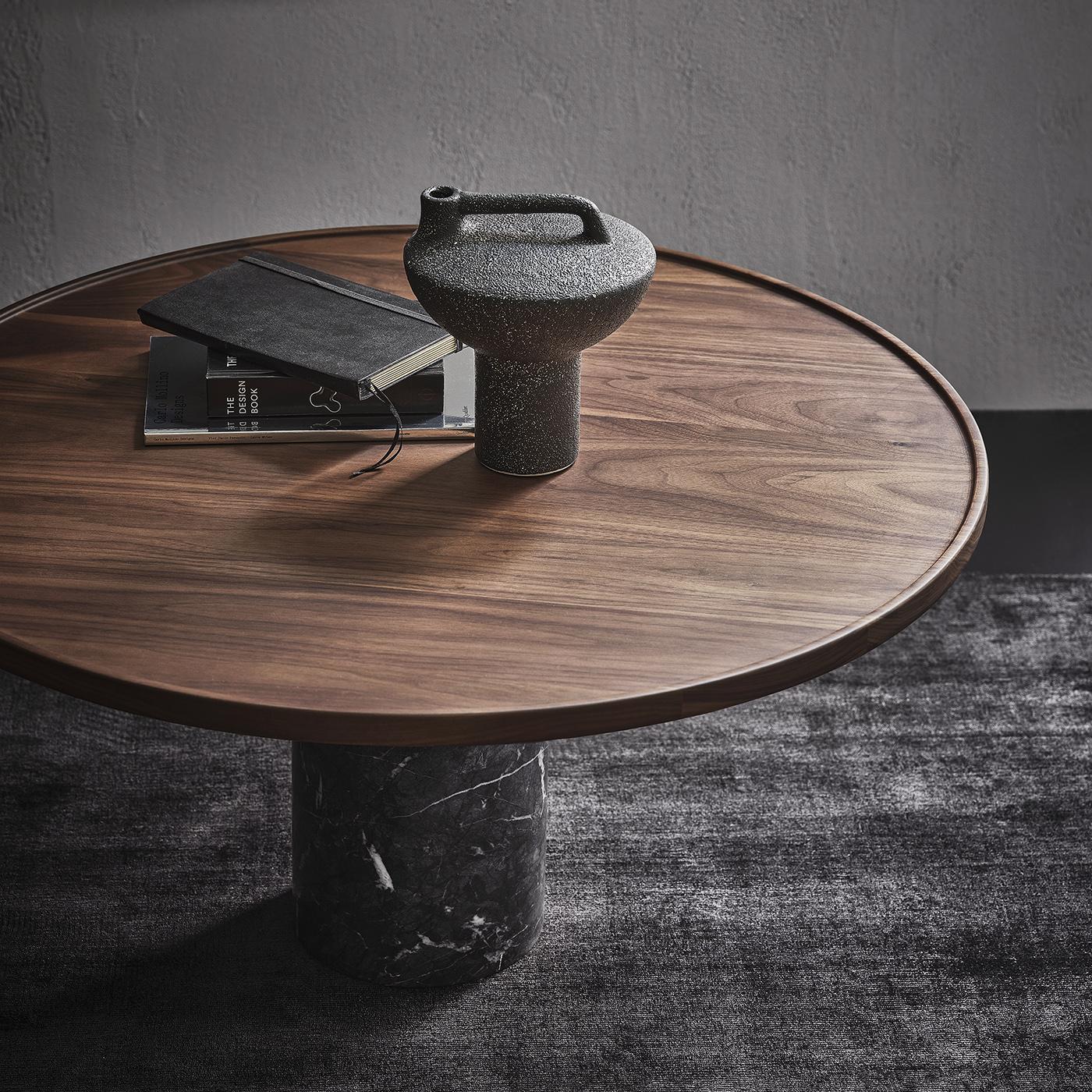 Contemporary Stelle Round Coffee Table For Sale