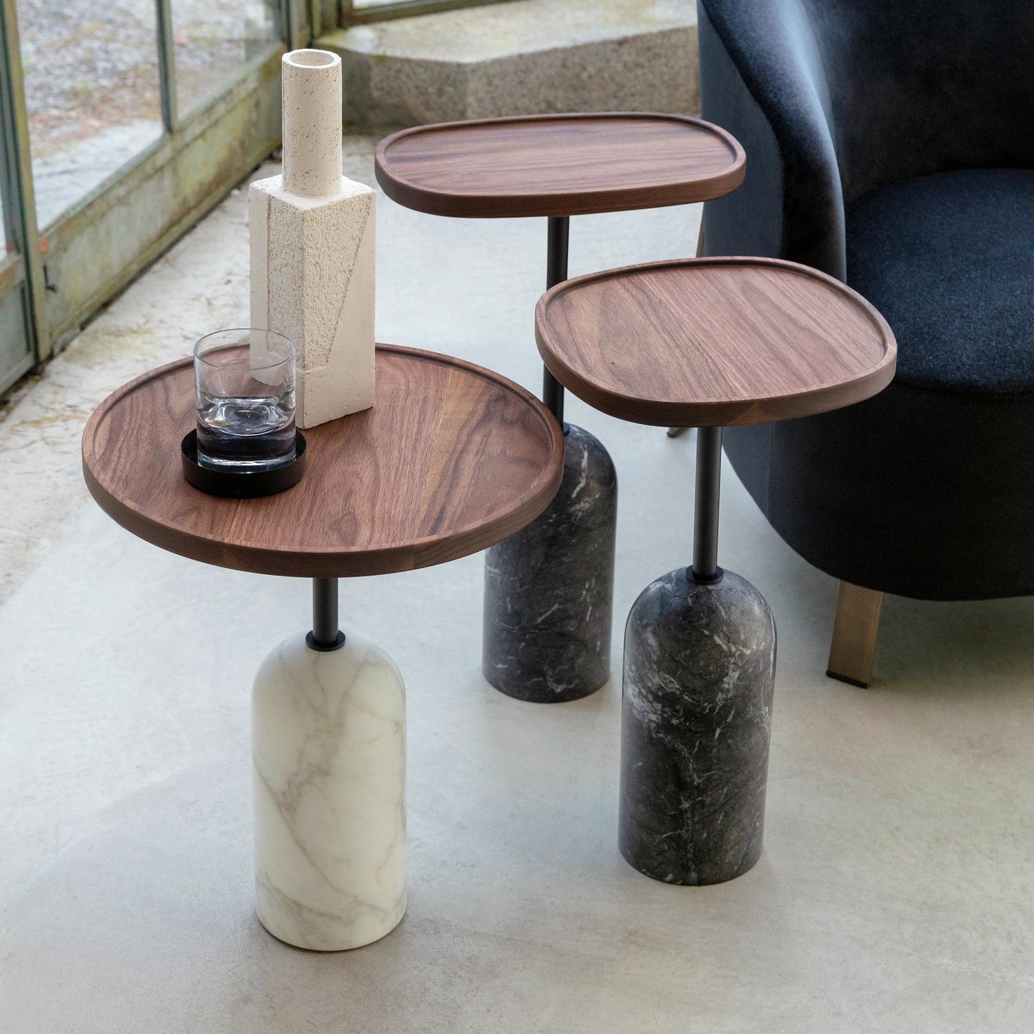 Contemporary Stelle Round Side Table For Sale