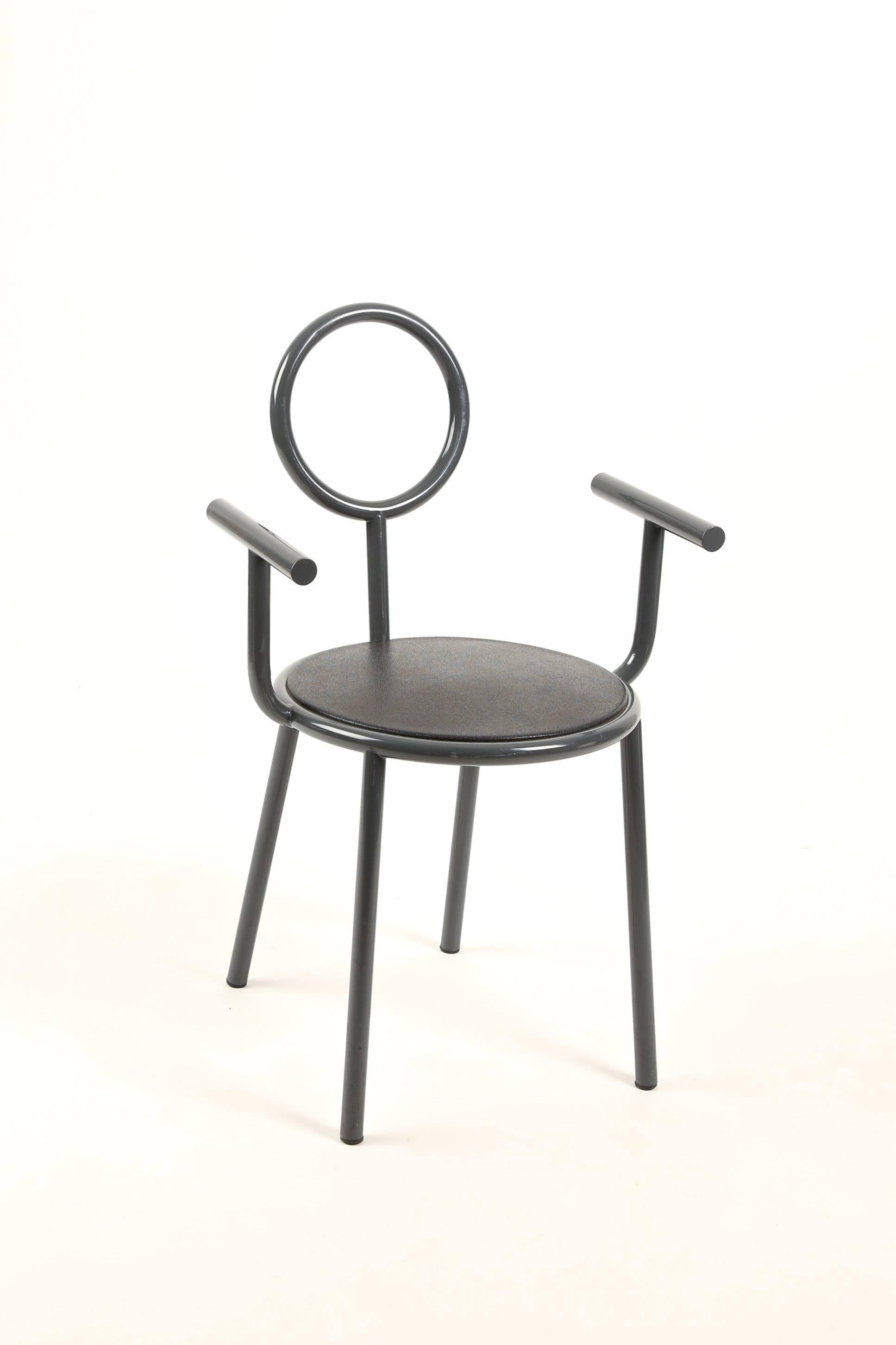 Stelline Memphis Chairs of Alessandro Mendini for Elam Uno, Alchimea Time In Good Condition For Sale In LA Arnhem, NL